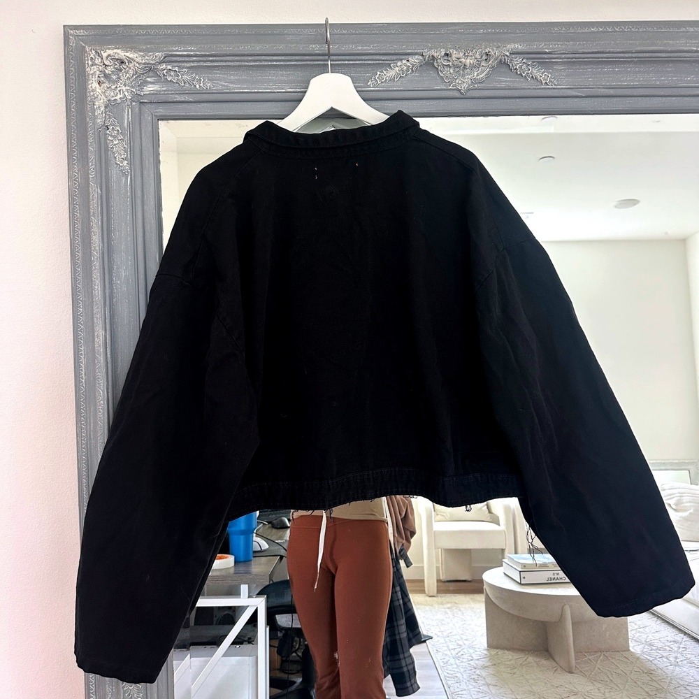 Black Cropped Performance Jacket - Picture 3 of 9